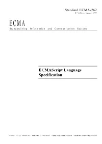 Ecmascript Language Specification