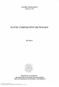 Katuic Comparative Dictionary