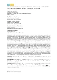 User Participation in the Building Process