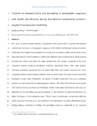 Controls on Structural Styles and Decoupling in Stratigraphic Sequences