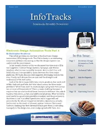 Electronic Design Automation Tools Part 2 by Christopher Henderson This Article Provides an Overview of the Electronic Design Automation (EDA) Design Tools