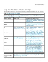 Essential Content Coverage How Can I Improve Coverage of the Civil Rights Movement by Addressing These Essential Content Areas in My Instruction?