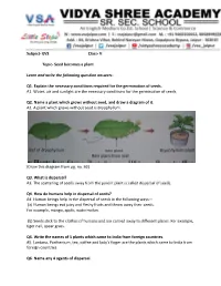 EVS Class- V Topic- Seed Becomes a Plant Learn and Write the Following