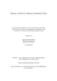 Memory and Delay in Regular Infinite Games