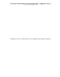 Pharmaceutical Appendix to the Tariff Schedule 2