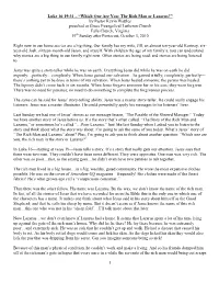 1 Luke 16:19-31 – “Which One Are You: the Rich Man Or Lazarus?” By