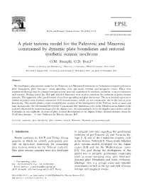 A Plate Tectonic Model for the Paleozoic and Mesozoic Constrained by Dynamic Plate Boundaries and Restored Synthetic Oceanic Isochrons