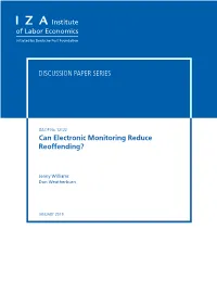 Can Electronic Monitoring Reduce Reoffending?