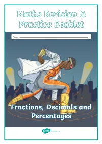 Maths Revision & Practice Booklet