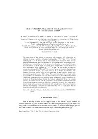 Multi-Criteria Analysis of Soil Radioactivity in Čačak Basin, Serbia
