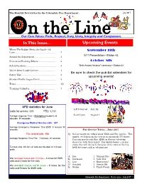 On the Line Our Core Values: Pride, Respect, Duty, Unity, Integrity and Compassion