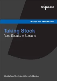 Taking Stock – Race Equality in Scotland