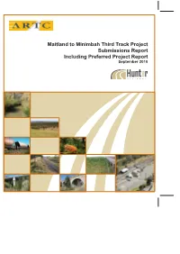 Maitland to Minimbah Third Track Project Submissions Report Including Preferred Project Report September 2010