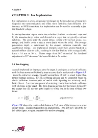 CHAPTER 9: Ion Implantation
