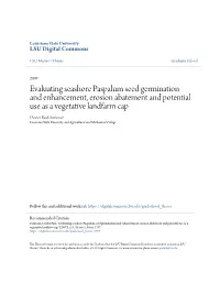 Evaluating Seashore Paspalum Seed Germination and Enhancement