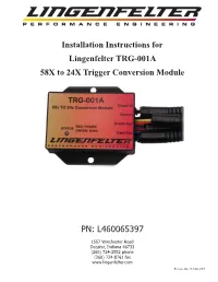 L460065397 TRG-001A 58X Trigger Conversion Module Instructions V2.5.Indd