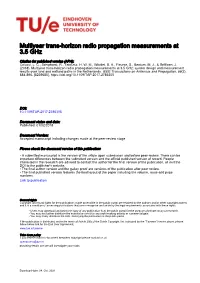Multiyear Trans-Horizon Radio Propagation Measurements at 3.5 Ghz
