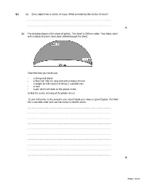 Q1. (A) Every Object Has a Centre of Mass. What Is Meant by the Centre of Mass?