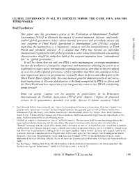 (2016) 33 Windsor Y B Access Just 199 GLOBAL GOVERNANCE IN