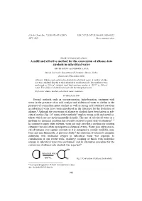 A Mild and Effective Method for the Conversion of Alkenes Into Alcohols in Subcritical Water