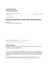 Design and Construction of a Nernst Effect Measuring System