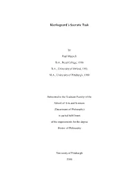 Kierkegaard's Socratic Task
