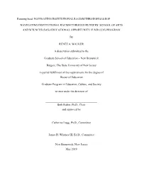Navigating Institutional Racism Through Sas Eof