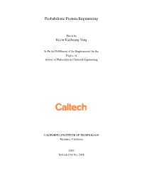 Probabilistic Protein Engineering