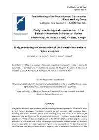 Study, Monitoring and Conservation of the Balearic Shearwater in Spain: an Update