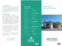2020 Statement of Financial Condition