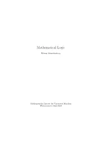 Mathematical Logic