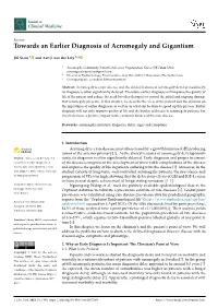 Towards an Earlier Diagnosis of Acromegaly and Gigantism