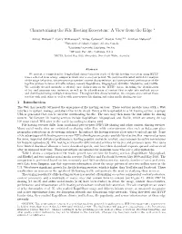 Characterizing the File Hosting Ecosystem: a View from the Edge ∗