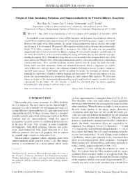 Origin of Mott Insulating Behavior and Superconductivity in Twisted Bilayer Graphene