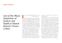 Symbolism of Surface and Depth in Edvard