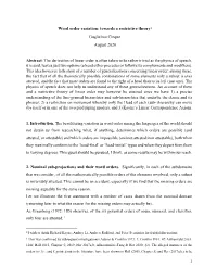 Word Order Variation: Towards a Restrictive Theory* Guglielmo Cinque August 2020