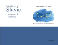 Department of Anguages & Iteratures