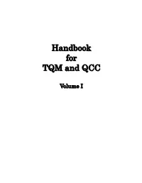Handbook for TQM And