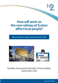 How Will Work on the New Railway at Euston Affect Local People?