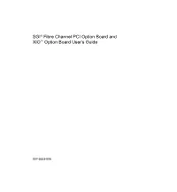 SGI® Fibre Channel PCI Option Board and XIO™ Option Board User's