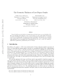 The Geometric Thickness of Low Degree Graphs
