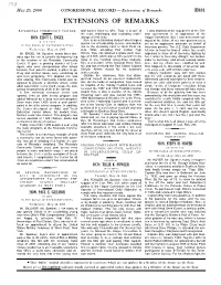 Extensions of Remarks E831 EXTENSIONS of REMARKS