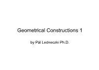 Geometrical Constructions 1