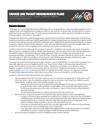 Orange Line Transit Neighborhood Plans Community Workshop & Initial Concepts: Summary of Comments November and December 2017
