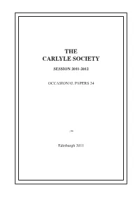 The Carlyle Society Papers