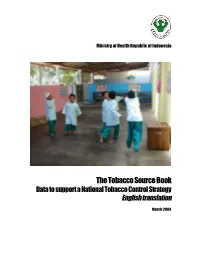 The Tobacco Source Book Data to Support a National Tobacco Control Strategy