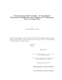 Time-Varying Reeb Graphs: a Topological Framework Supporting the Analysis of Continuous Time-Varying Data