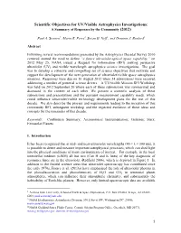 Cosmic Origins RFI Responses PASP Final