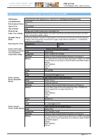 CTRI Trial Data