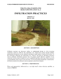 Infiltration Practices